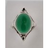 Starožitný prsten zelený kámen Antik Kureš starožitné šperky IV.