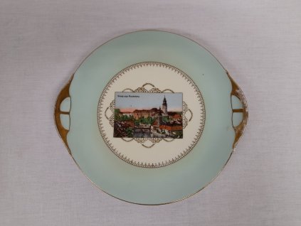 Starožitný talíř - Český Krumlov, Krummau
