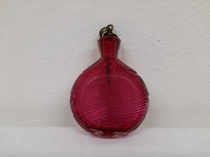 Skleněná lahvička na šňupací tabák, 19. století