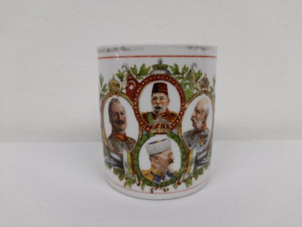 Císař Franz Josef, porcelánový hrnek, F.J.