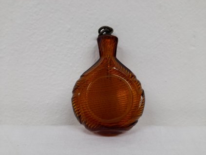 Skleněná lahvička na šňupací tabák, 19. století