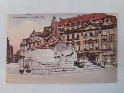 Starý pohled Prag Hus Denkmal