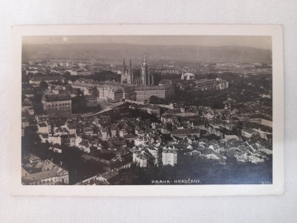 Starý pohled Praha Hradčany