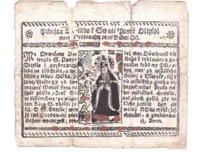 Pobožná Modlitba k Swati Panně Ottylyi