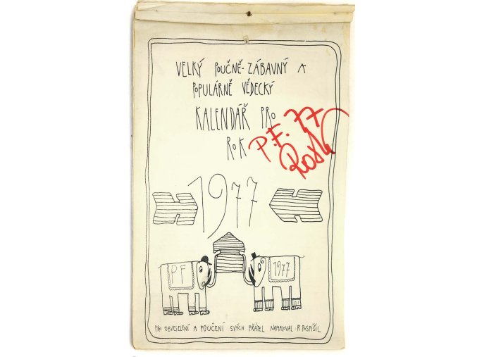 Velký poučně-zábavný a populárně vědecký kalendář pro rok 1977