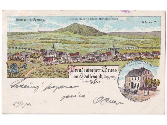 Treudeutscher Gruss von Gottesgab