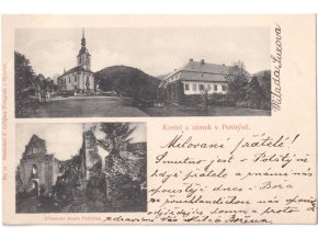 Kostel a zámek v Potštýně