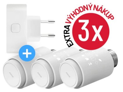 3x antik smart termostatick hlavica a gateway bundle