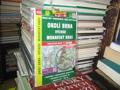 Okolí Brna. Východ. Moravský kras. Mapa   1 : 40 000