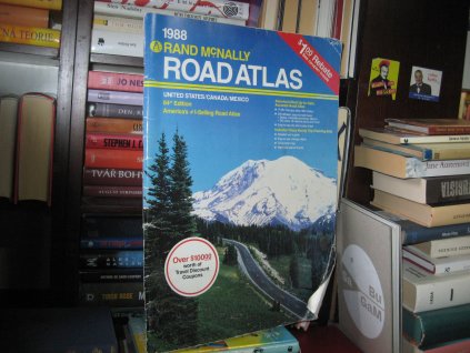 RAND MCNALLY 1988 FAMILY ROAD ATLAS 15X11 64th Edition USA & CANADA & MEXICO
