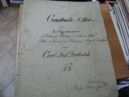 Rukopisy noty 4 x  (18. a 19. století)