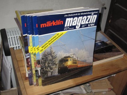 Märklin Magazin für Modell-Eisenbahner 1991 (komplet 6 čísel; německy)