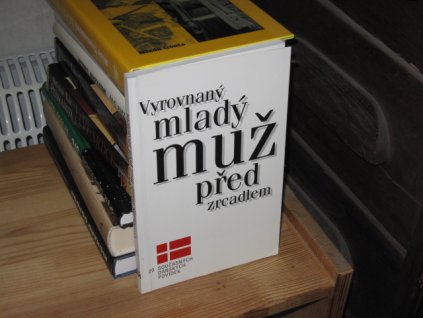 Vyrovnaný mladý muž před zrcadlem