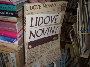 Lidové noviny 1989