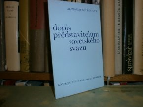 Dopis představitelům sovětského svazu