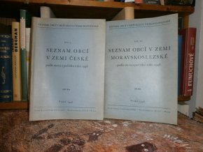 Seznam obcí v republice československé 1.a 2.díl