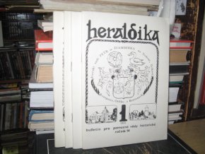 Heraldika 1981. Ročník XIV. (4 čísla)
