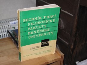 Sborník prací Filosofické fakulty Brněnské univerzity 1976/77