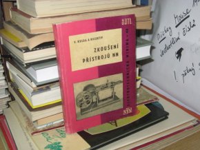 Zkoušení přístrojů NN (věnování a podpis autora)