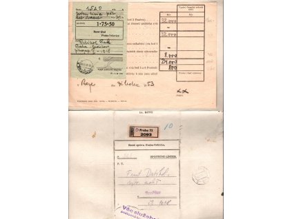 26. František Drtikol - daňová přiznání 1943-1950