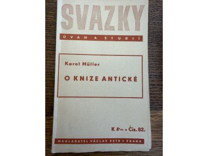 Karel Müller - O knize antické