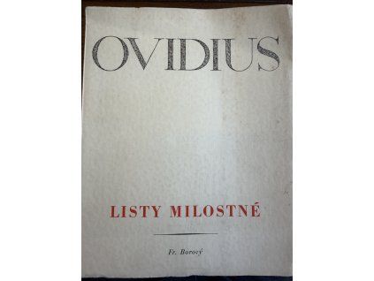 Ovidius - Listy milostné