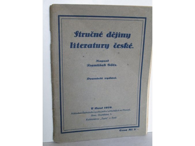 Stručné dějiny literatury české