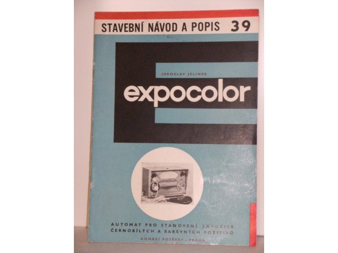Expocolor-automat pro stanovení expozice černobílých a barevných pozitivů