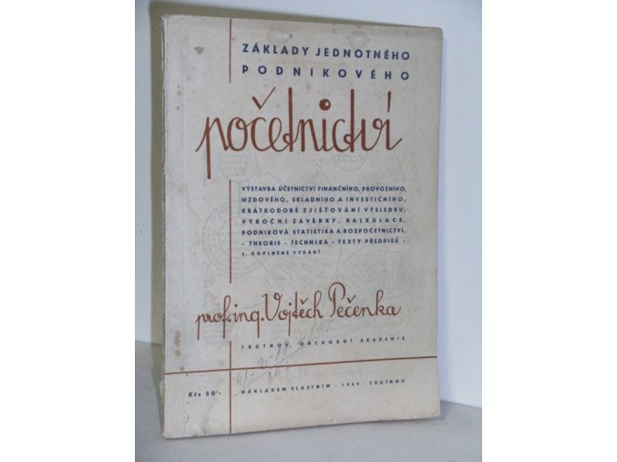 Základy jednotného podnikového početnictví : Výstavba účet. fin