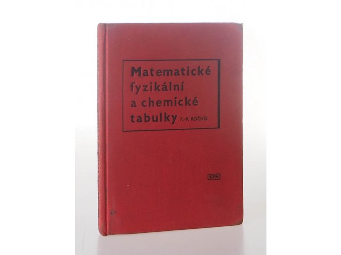 Matematické fyzikální a chemické tabulky pro sedmý až devátý ročník