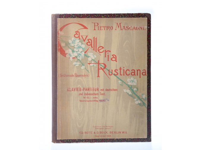 Cavelleria Rusticana: Klavier-partitur mit deutschem und italienischem Trxt