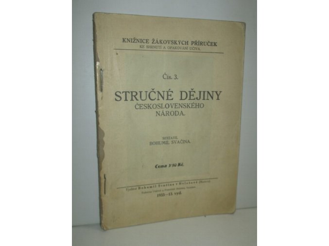 Stručné dejiny československého národa : Příručky ke shrnutí učiva č. 3