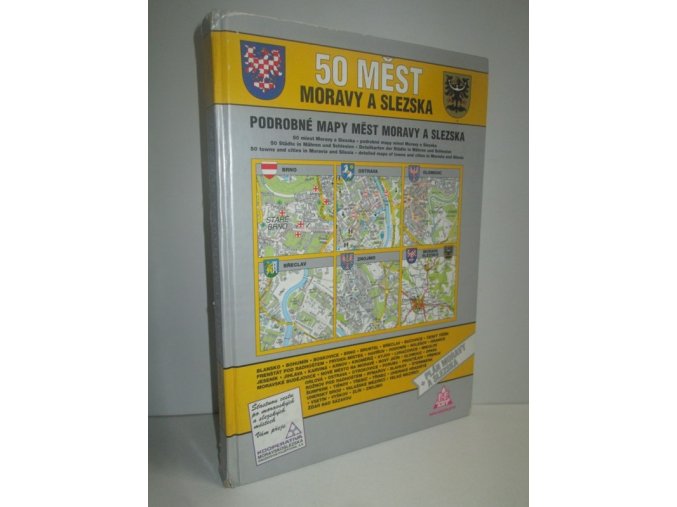 50 měst Moravy a Slezska : podrobné mapy měst Moravy a Slezska + plán Moravy a Slezska 1:400^000