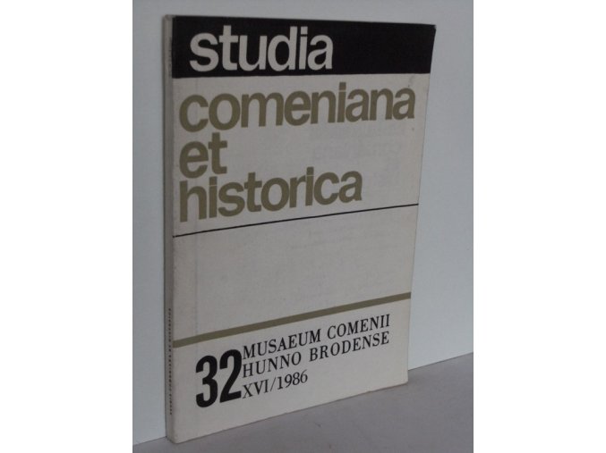 Studia comeniana et historica XVI:časopis Muzea J.A.Komenského v Uherském Brodě