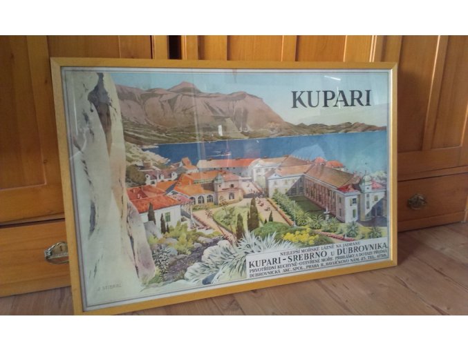 Reklamní plakát:Lázeňský areál Kupari-Srebrno u Dubrovníka