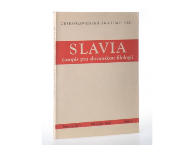 Slavia: časopis pro slovanskou filologii. Ročník XLV,sešit 2
