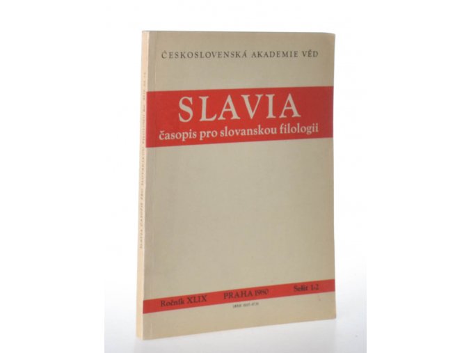 Slavia: časopis pro slovanskou filologii. Ročník XLIX, sešit 1-2 (1980)