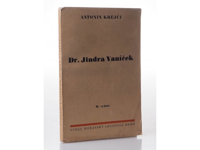Dr. Jindra Vaníček (1934)