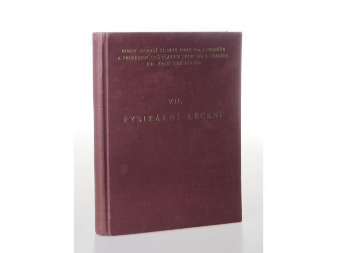 Fysikální léčení : soubor rozprav při VI. pokračovacím kursu interní kliniky..
