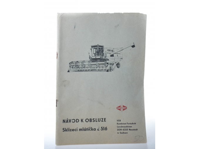 Návod k obsluze : sklízecí mlátička E 516