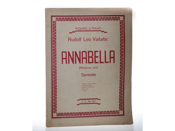 Annabella (Madonna mia) : Serenata