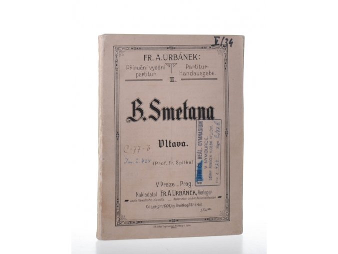 B. Smetana - Má vlast, díl 2, Vltava : příruční vydání partitur