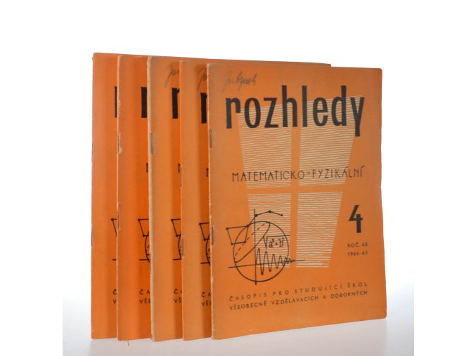 Rozhledy matematicko-fyzikální 4, 5, 6, 7, 8/1964-65 (5 sv.)