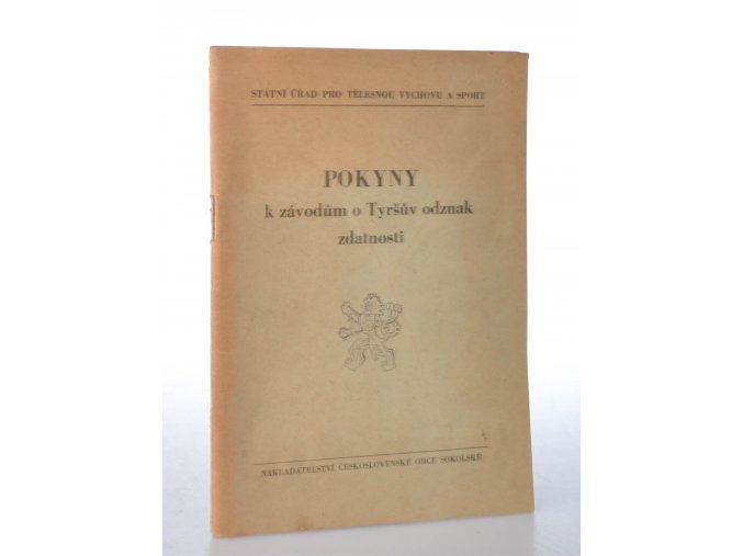 Pokyny k závodům o Tyršův odznak zdatnosti