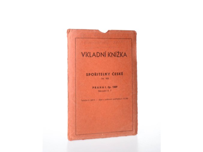 Sparkassenbuch der Prager Städtischen Sparkasse - Spořitelní knížka Městské Spořitelny Pražské (1945)