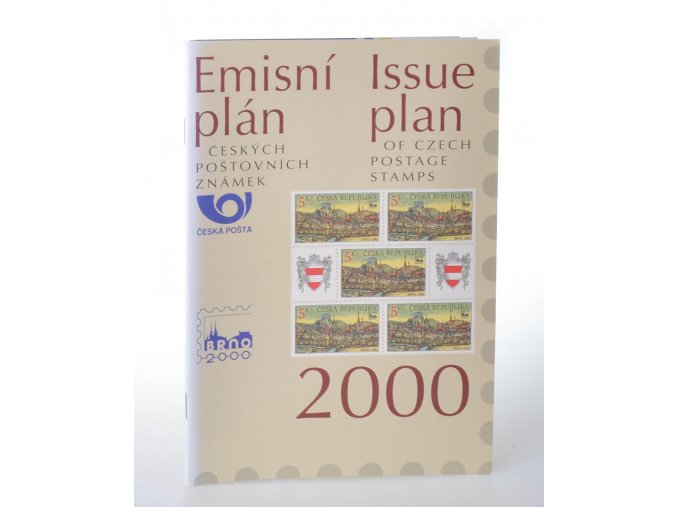 Emisní plán českých poštovních známek 2000 = Issue plan of Czech postage stamps 2000