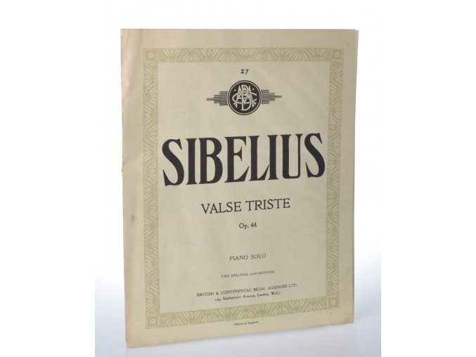 Sibelius : Valse triste Op. 44 : piano solo