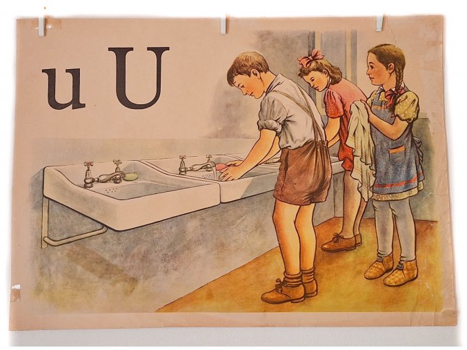 Živá abeceda - U - školní plakát