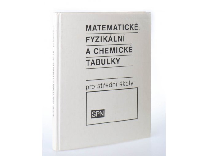 Matematické, fyzikální a chemické tabulky pro střední školy (1988)