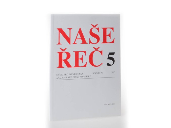 čas. Naše řeč 5 (2015)